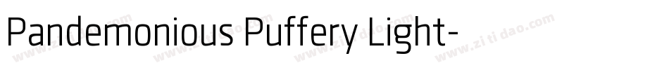 Pandemonious Puffery Light字体转换